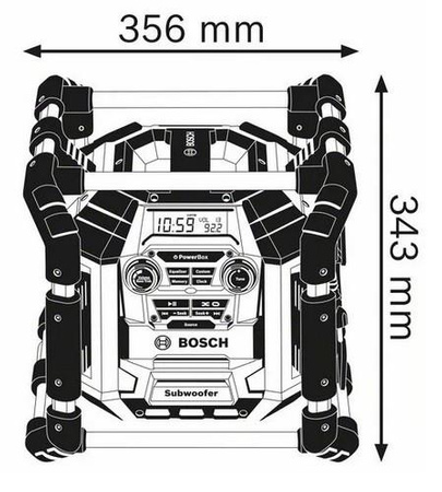 BOSCH GML 20 RADIO BUDOWALNE 18V / 230V