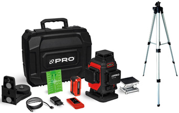 PRO AQ4DG LASER KRZYŻOWY 4x360° ZIELONY + STATYW