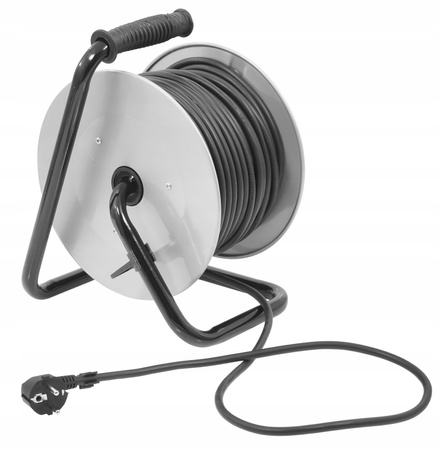 VERKE V70016 PRZEDŁUŻACZ ZWIJANY 3x1,5mm 40m 4 GNIAZDA