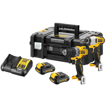DeWALT DCK2110C2T 12V ZESTAW WKRĘTARKA DCD701 + ZAKRĘTARKA DCF801