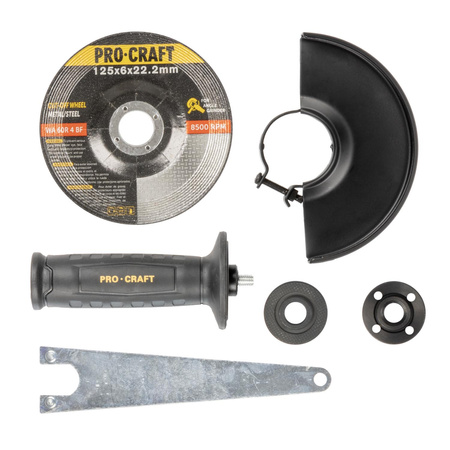 PROCRAFT PW2700 SZLIFIERKA KĄTOWA 125MM 1700W