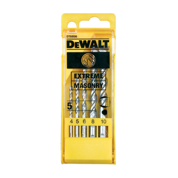 DEWALT DT6956 ZESTAW 5 WIERTEŁ DO BETONU EXTREME 4 - 10 mm