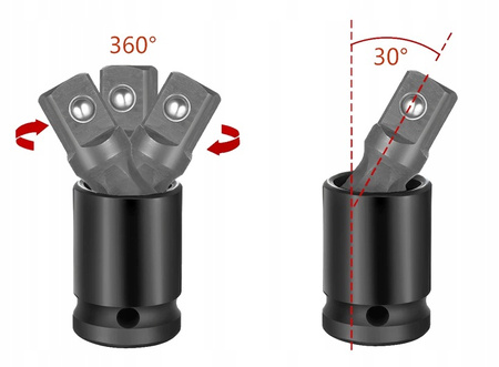 VERKE V39444 PRZEGUBY UDAROWE KULISTE 1/4", 3/8", 1/2"