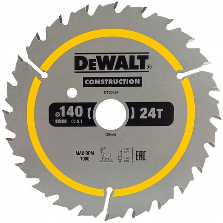 DeWALT DCS512P2 PILARKA TARCZOWA 12V 140mm 2x5,0Ah