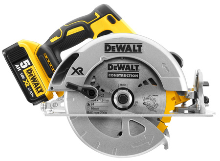 DeWALT DCS570P2 PILARKA TARCZOWA 18V 184mm + 2x5,0Ah