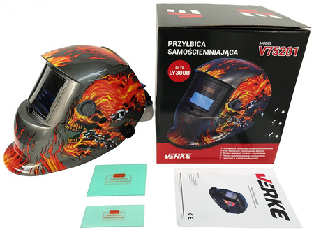 VERKE V75201 PRZYŁBICA MASKA SPAWALNICZA SAMOŚCIEMNIAJĄCA
