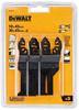 DeWALT DT20713 ZESTAW BRZESZCZOTÓW MULTI-TOOL 3szt