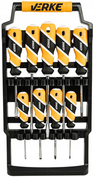 VERKE V86420 ZESTAW WKRĘTAKÓW ŚRUBOKRĘTÓW WKRĘTAKI 9 EL.