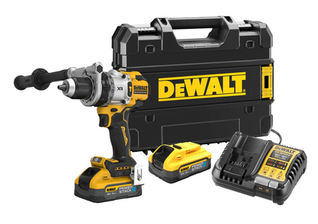 DEWALT DCD1007H2T 18V XR BEZSZCZOTKOWA WIERTARKO-WKRĘTARKA UDAROWA 180 Nm POWERSTACK 2x5,0Ah