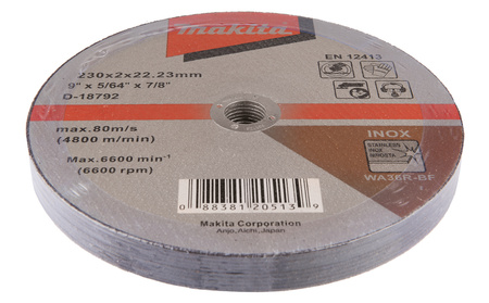 MAKITA D-18792 TARCZA TNĄCA INOX 230x2,0mm