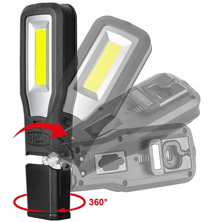 VERKE V87554 LATARKA AKUMULATOROWA WARSZTATOWA LED 550lm Z BAZĄ