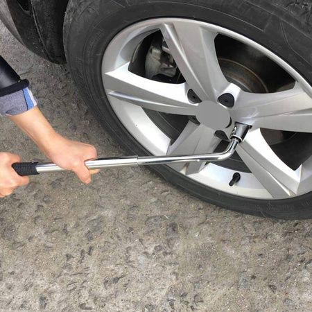 VERKE V81258 TELESKOPOWY KLUCZ DO KÓŁ 17, 19, 21, 23 mm