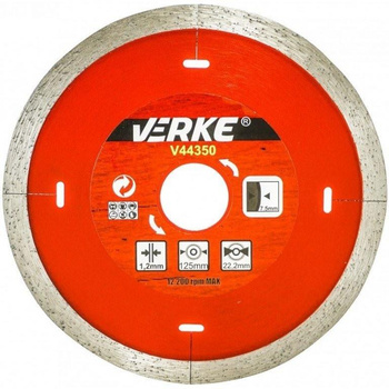 VERKE V44350 TARCZA DIAMENTOWA DO PŁYTEK 125 mm 1,2 mm