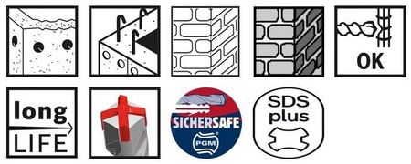 BOSCH WIERTŁO SDS PLUS-5X DO BETONU 18mm 150/200mm