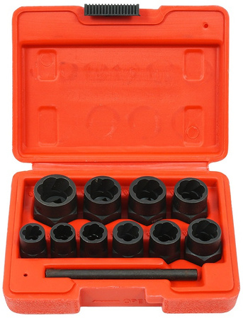 VERKE V86481 WYKRĘTAKI DO URWANYCH ZERWANYCH ŚRUB 3/8''