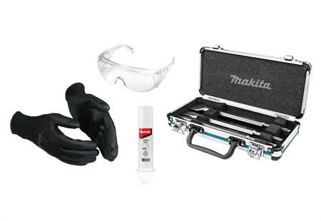 MAKITA DHR241Z AKU. Młotowiertarka 18V SDS-PLUS 2,0J + SMAR + DŁUTA + GOGLE + RĘKAWICE