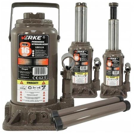 VERKE V80124 PODNOŚNIK HYDRAULICZNY SŁUPKOWY 16T BUTELKOWY