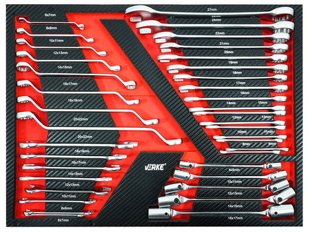 VERKE V33109 SZAFKA NARZĘDZIOWA 7 SZUFLAD+ 306 NARZĘDZI