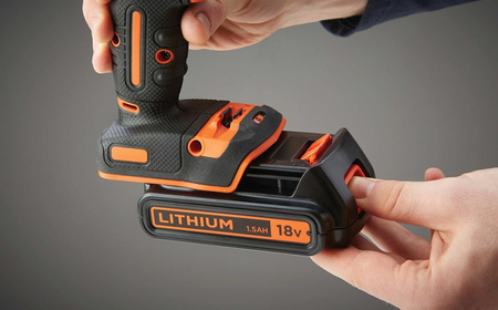 BLACK DECKER BDCHD18BS32 WKRĘTARKA 2x1,5Ah OSPRZĘT