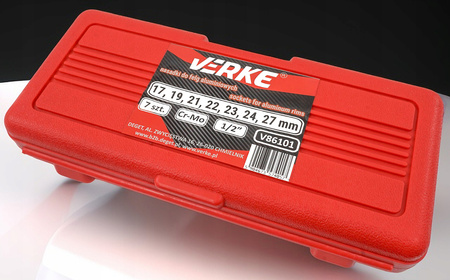 VERKE V86101 NASADKI UDAROWE ½ DO FELG ALUMINIOWYCH KÓŁ ZESTAW 17-27mm