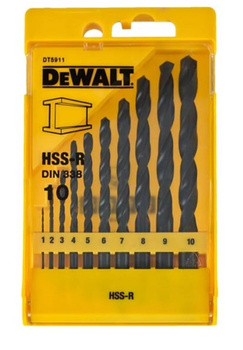 DeWALT DT5911 Zestaw wierteł do metalu HSS-R 10szt