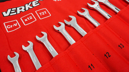 VERKE V35402 KLUCZE PŁASKIE PŁASKO OCZKOWE Z GRZECHOTKĄ