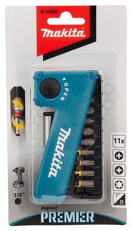 MAKITA E-03567 ZESTAW BITÓW KOŃCÓWEK IMPACT 11 SZT
