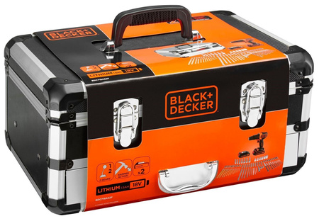 BLACK DECKER BDC718AS2F WKRĘTARKA UDAR 18V OSPRZĘT 80 szt.