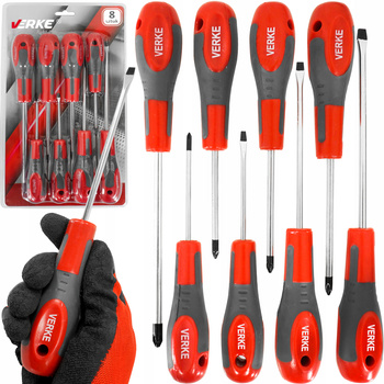 VERKE V86432 ZESTAW WKRĘTAKÓW 8 SZT VERKE LIGHT DUTY