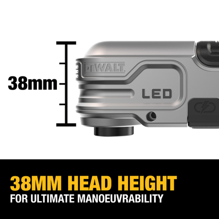 DeWALT DTLRA UDAROWA GŁOWICA KĄTOWA 90° Z DIODĄ LED – ADAPTER 1/4" DO WKRĘTAREK I ZAKRĘTAREK