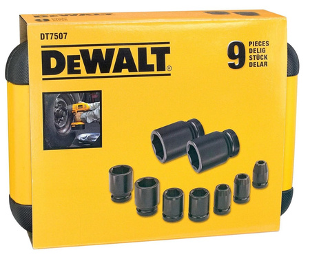 DeWALT DT7507 NASADKI UDAROWE 1/2" ZESTAW 9-SZTUK