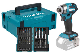 MAKITA DTD173ZJX2 ZAKRĘTARKA UDAROWA 18V 180Nm BLDC ZESTAW KOŃCÓWEK 38 szt + MAKPAC
