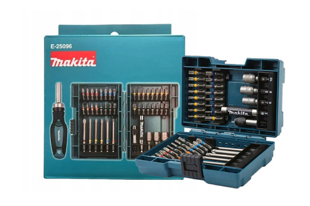 MAKITA E-25096 ZESTAW KOŃCÓWEK WKRĘTAKOWYCH Z GRZECHOTKĄ 44 SZT