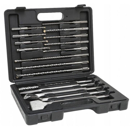 DEGET V05085 Zestaw Wierteł i Dłut SDS-PLUS w walizce