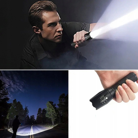 VERKE V87508 LATARKA TAKTYCZNA LED AKUMULATOROWA