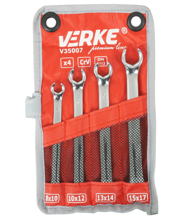 VERKE V35007 KLUCZE DO PRZEWODÓW HAMULCOWYCH 4 SZT