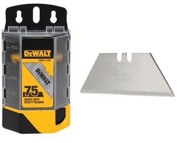 DeWALT DWHT11004-7 OSTRZA TRAPEZOWE 75 SZT + CASE