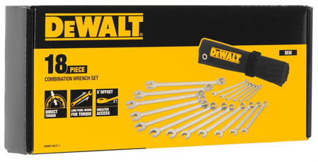 DeWALT DWMT19237 KLUCZE PŁASKO-OCZKOWE 6-24 mm