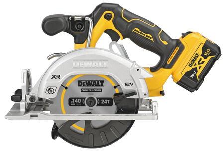 DeWALT DCS512P2 PILARKA TARCZOWA 12V 140mm 2x5,0Ah