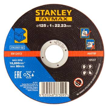 STANLEY STA32637 TARCZA TNĄCA DO METALU 125 X 22.2MM