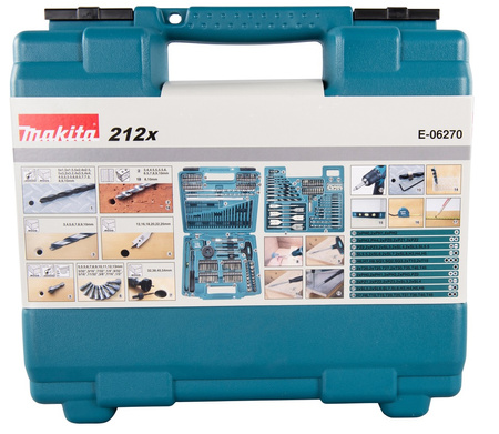 MAKITA HP488DWAE WKRĘTARKA 18V 42Nm + 2x2,0Ah + OSPRZĘT 212 SZTUK