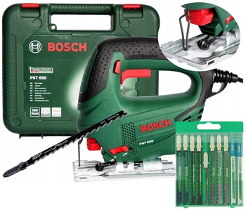 BOSCH PST 650 WYRZYNARKA +11 brzeszczotów + WALIZKA