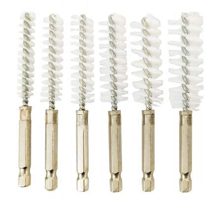 VERKE V06639 SZCZOTKI DO CZYSZCZENIA GNIAZD WTRYSKIWACZY ŚWIEC ŻAROWYCH ZESTAW SZCZOTEK