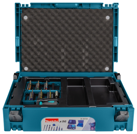 MAKITA B-49725 ZESTAW BITÓW WIERTEŁ 96pc MAKPAC