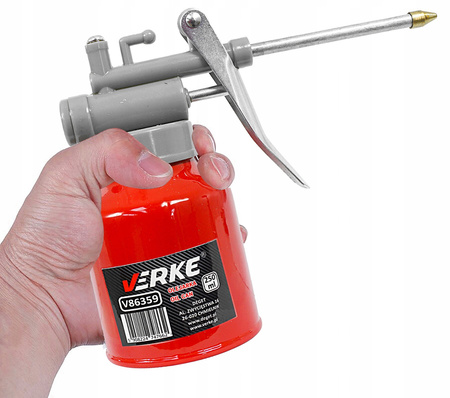 VERKE V86359 OLEJARKA OLIWIARKA MAŁA RĘCZNA OLEJNICA SMAROWNICA OLEJU SMAROWNICZKA 250ml