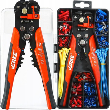 VERKE V06420 SZCZYPCE DO ŚCIĄGANIA IZOLACJI ZACISKARKA DO KABLI