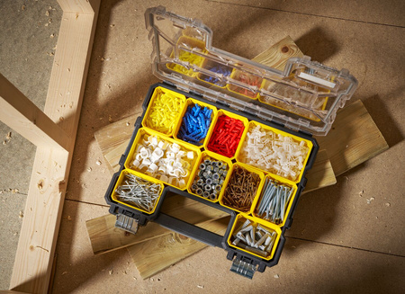 STANLEY 1-97-517 ORGANIZER FATMAX PRO WODOODPORNY IP54 NISKI 10 PRZEGRÓDEK