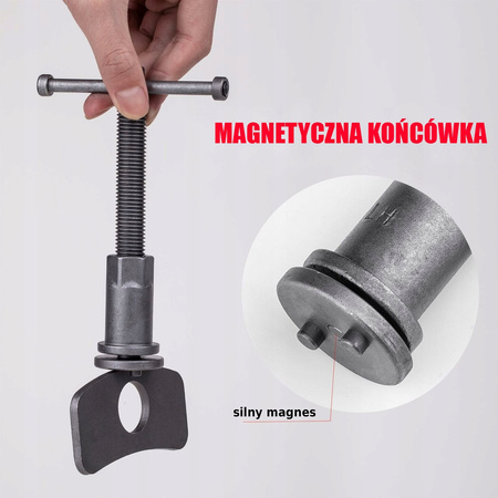 VERKE V86200 ZESTAW DO WYCISKANIA NAPRAWY COFANIA TŁOCZKÓW HAMULCOWYCH PRASKA KLUCZ 13el