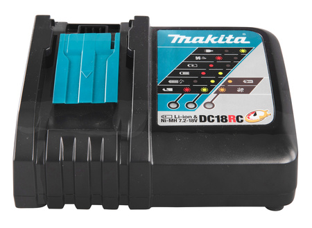 MAKITA ZESTAW ZASILAJĄCY 18V ŁADOWARKA + 2x5,0Ah BL1850B + DC18RC