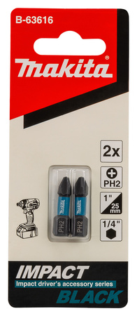 MAKITA B-63616 KOŃCÓWKA WKRĘTAKOWA PH2-25MM 2SZT IMPACT